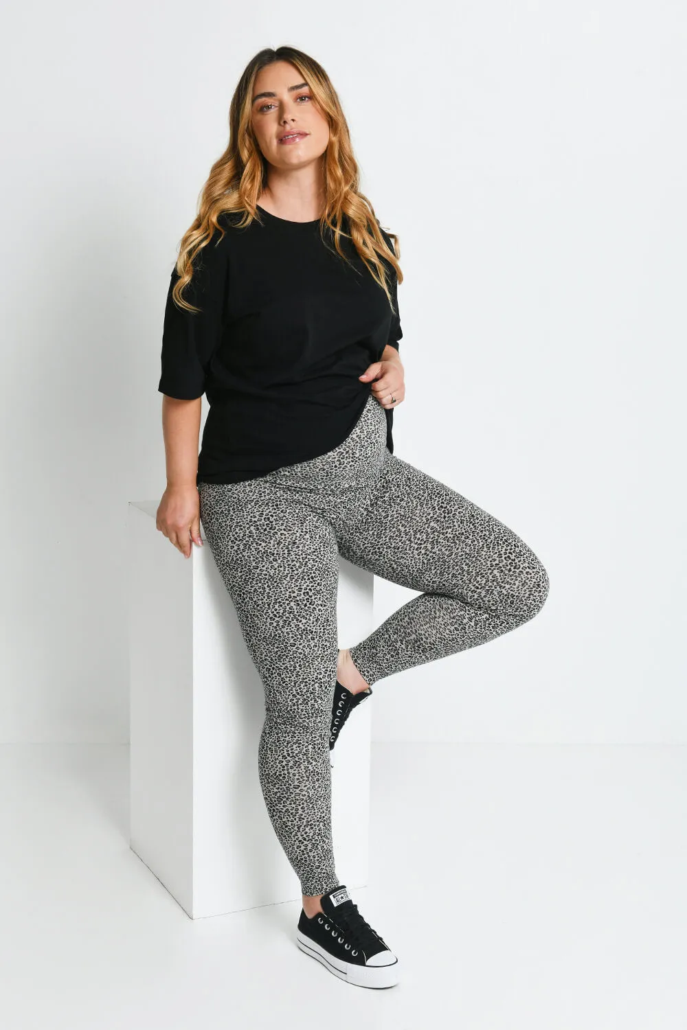 Maternity Everyday Leggings - Leopard Print