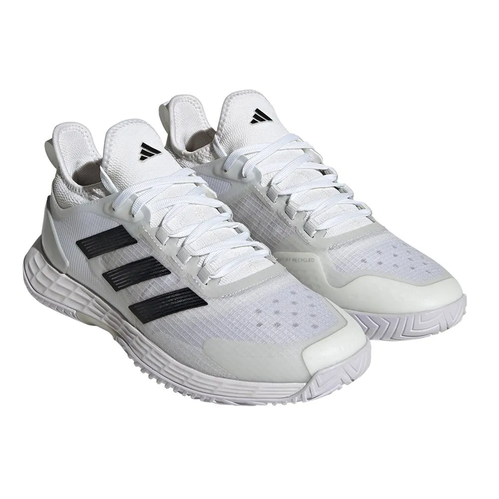 Men's adizero Ubersonic 4.1 Tennis Shoes White and Black