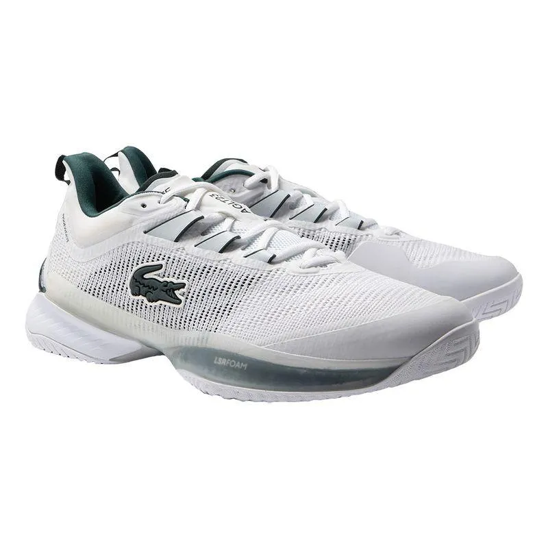 Men's AG-LT23 Ultra Tennis Shoes White and Dark Green