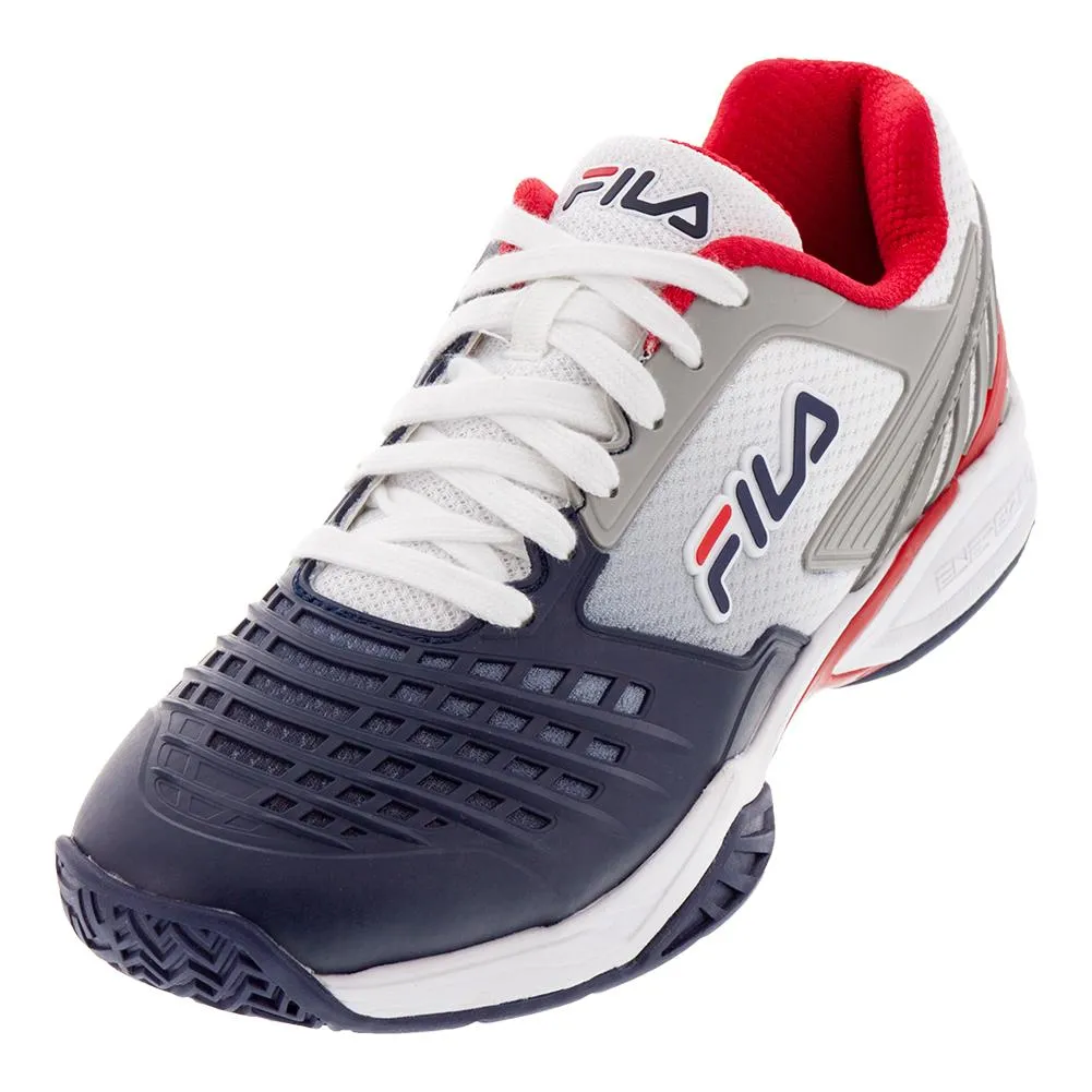 Men's Axilus 2 Energized Tennis Shoes White and Navy