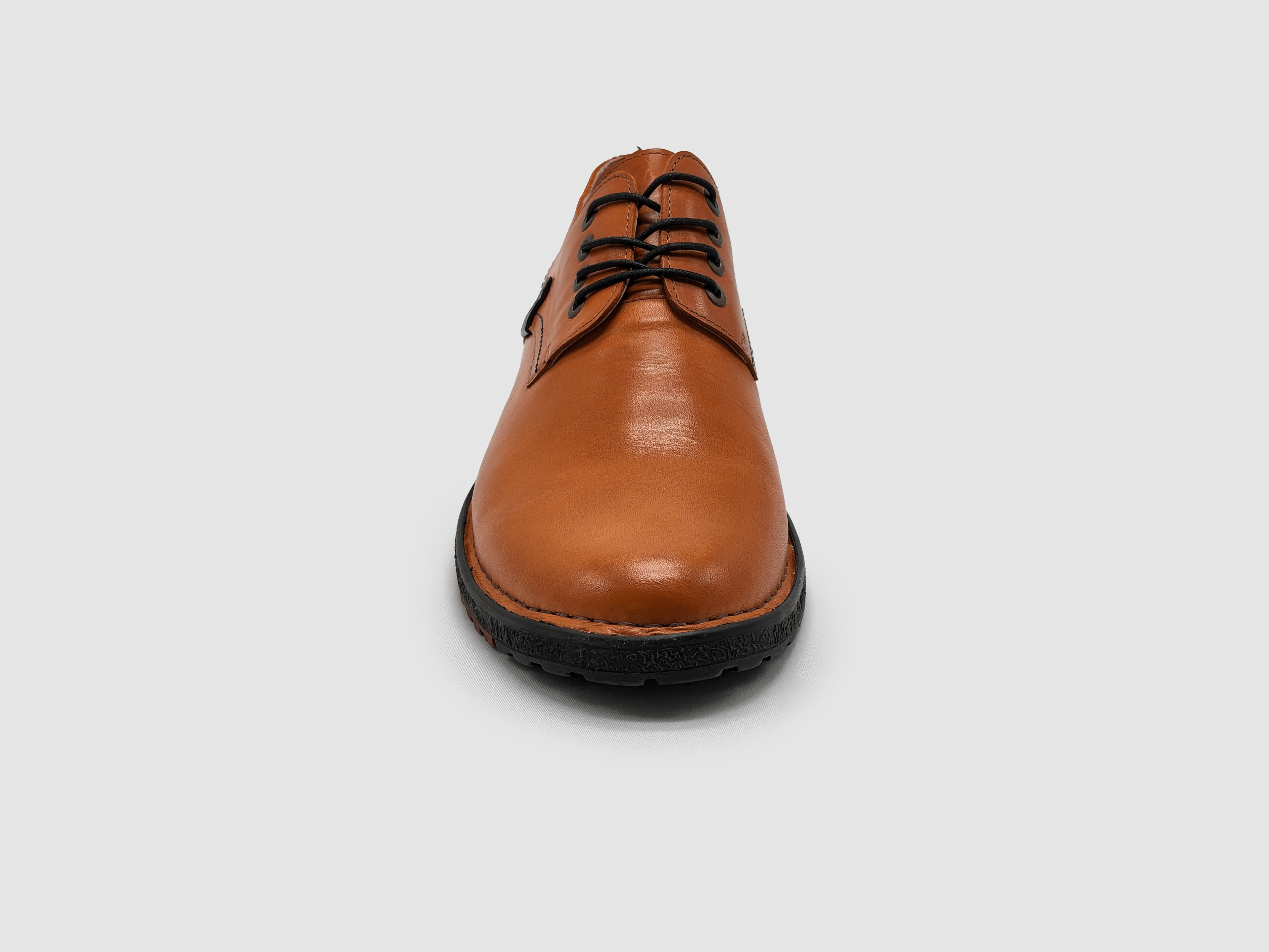 Men's Derby Leather Dress Shoes - Orange