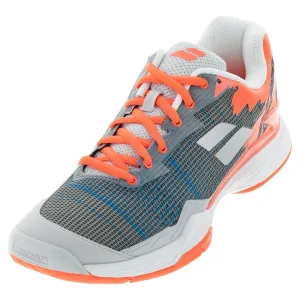 Men's Jet Mach I Silver and Fluo Strike Tennis Shoes