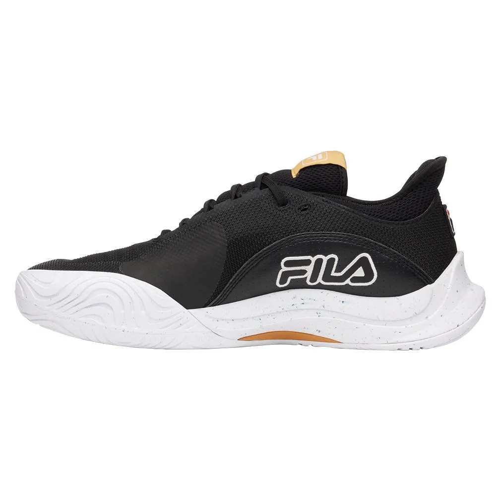 Men`s Mondo Forza Tennis Shoes Black and White