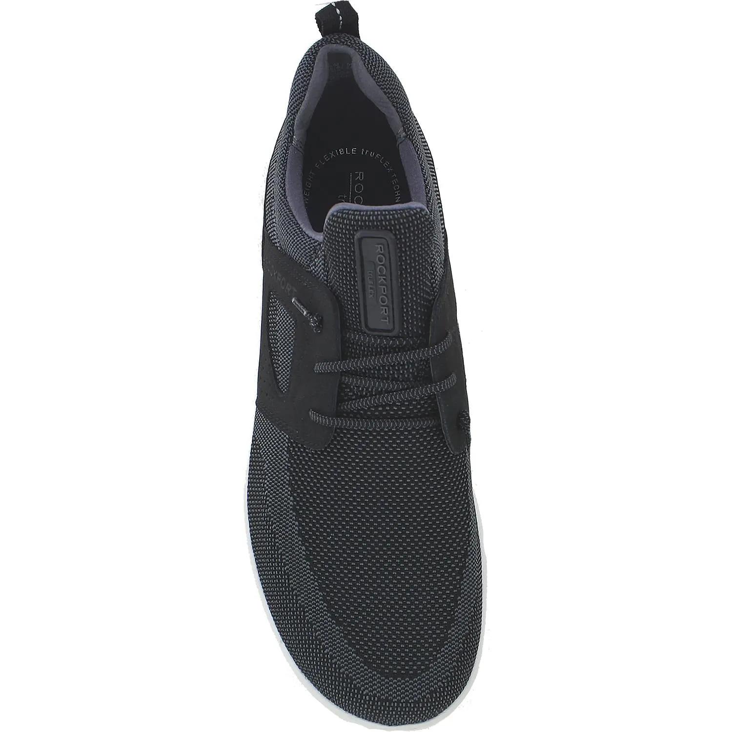 Men's Rockport TruFlex Mesh Tie Sneaker Black Mesh