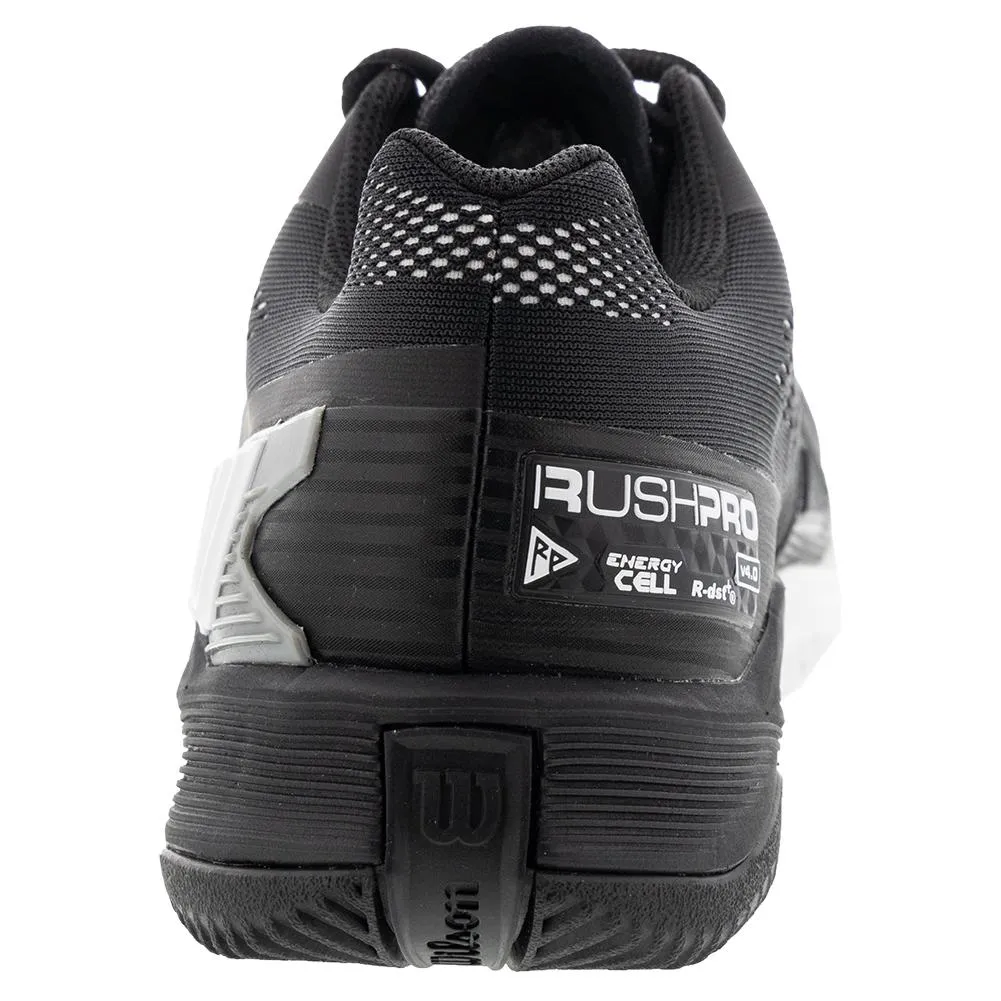 Men's Rush Pro 4.0 Tennis Shoes Black and White