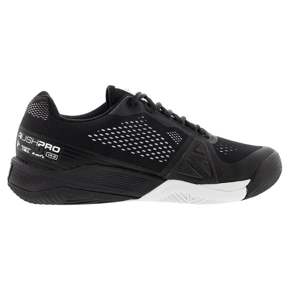 Men's Rush Pro 4.0 Tennis Shoes Black and White