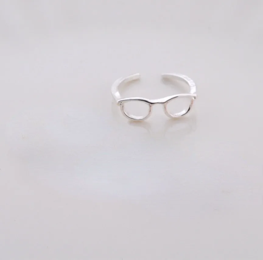 Minimalist Unique Mini Glasses Ring