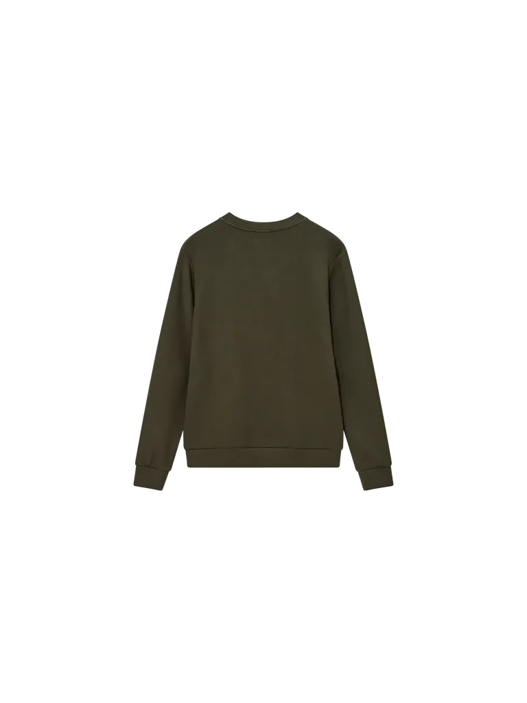 MMGAbel Crew Neck Sweat Dk Army Green