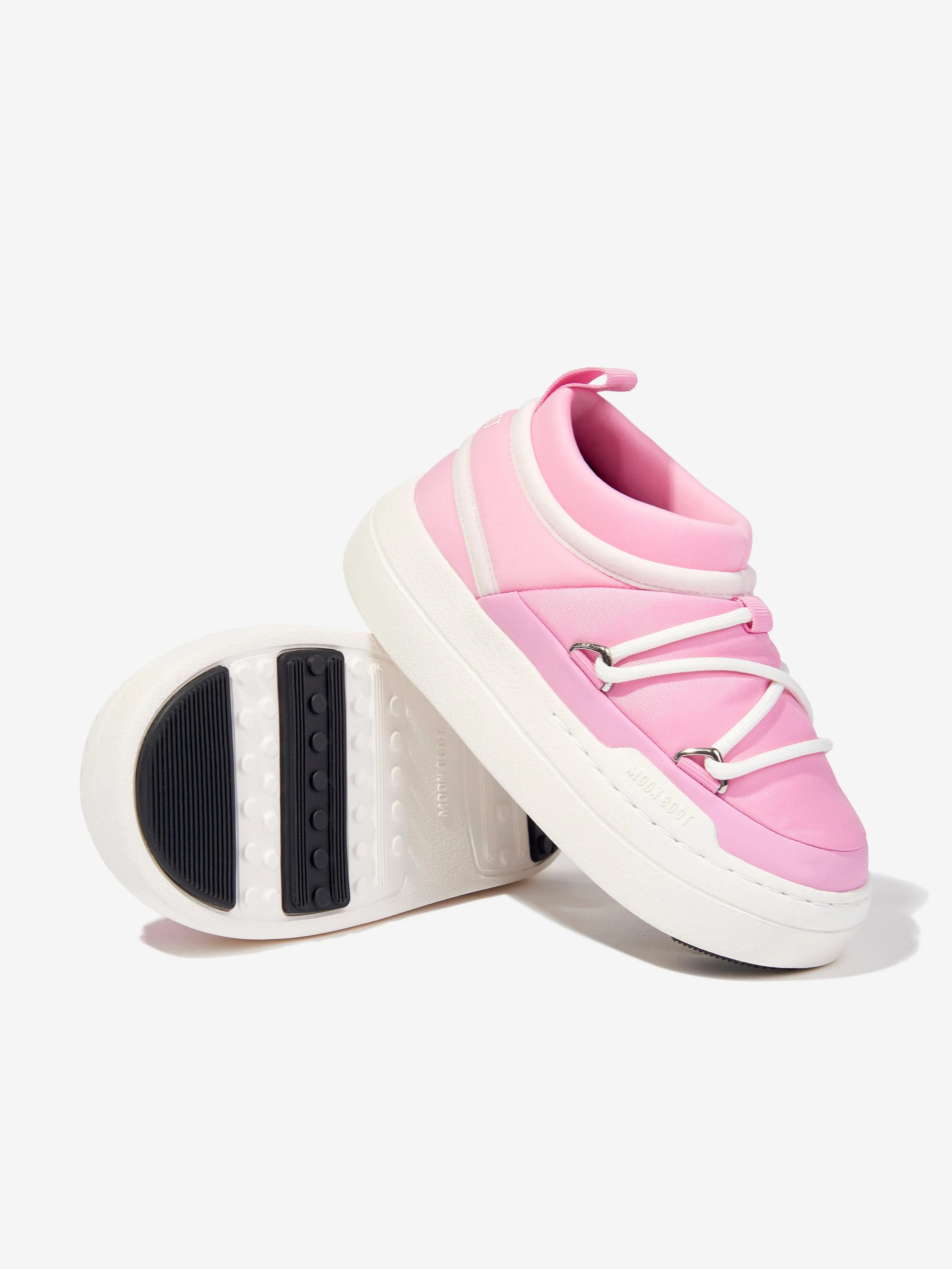 Moon Boot Girls JR Park Icon Trainers in Pink