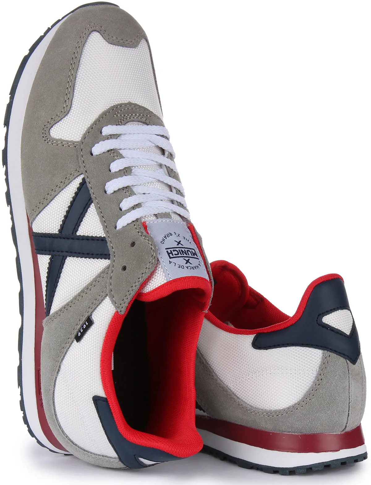 Munich Massana 434 In White Grey For Men