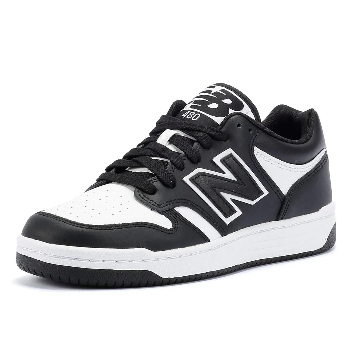 New Balance 480 White/Black Trainers