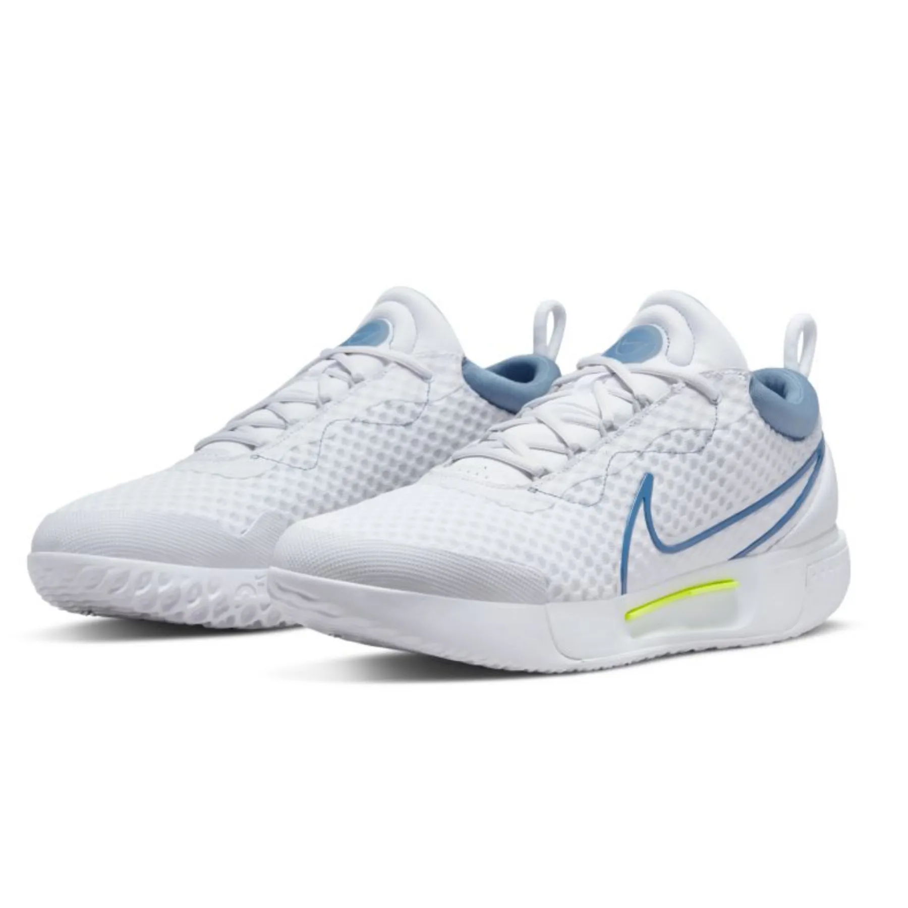 Nike  Court Zoom Pro Men Hard Court Tennis Shoes -White Mystic Navy-Ashen Slate-Grey Fog