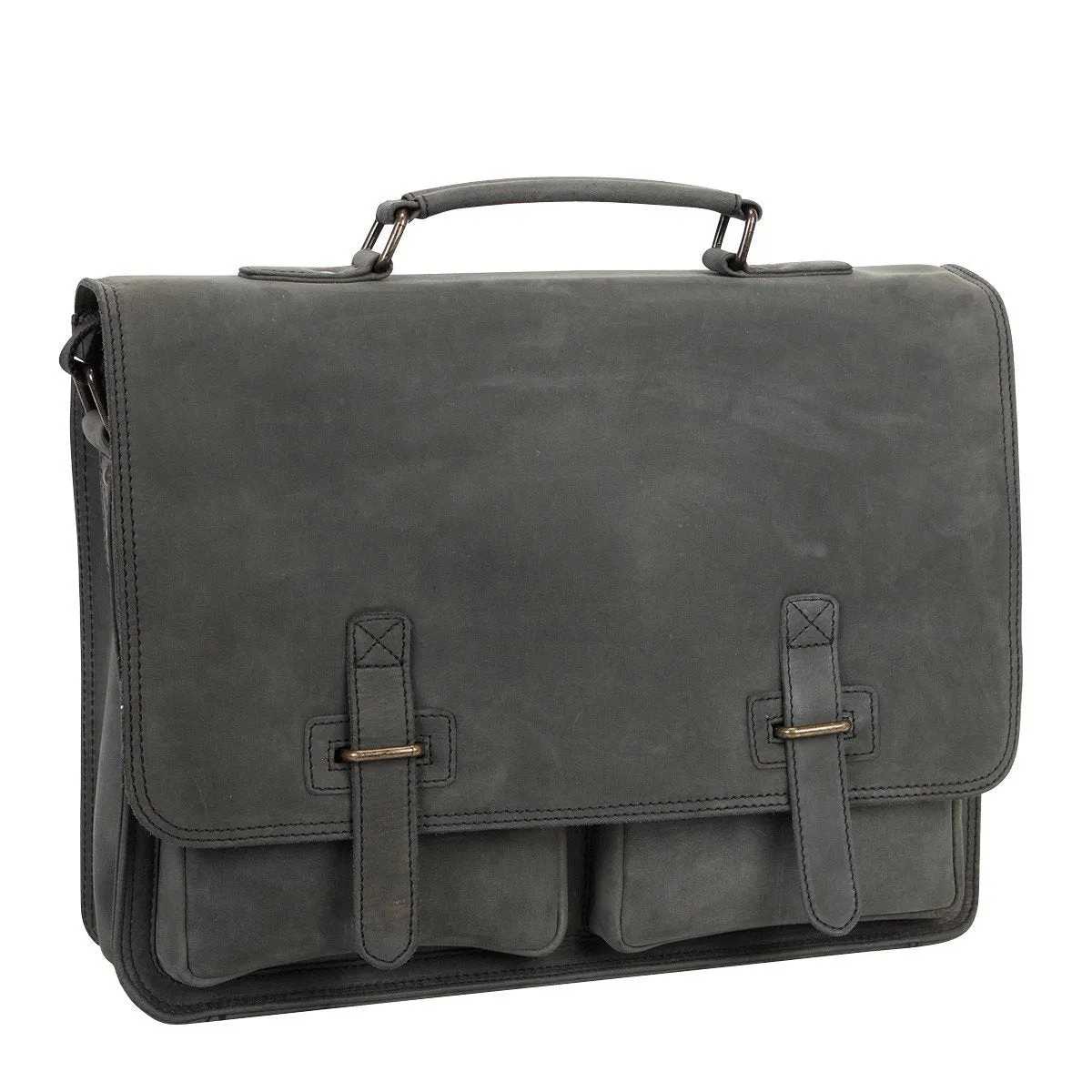 Noah Double Pocket Laptop Briefcase