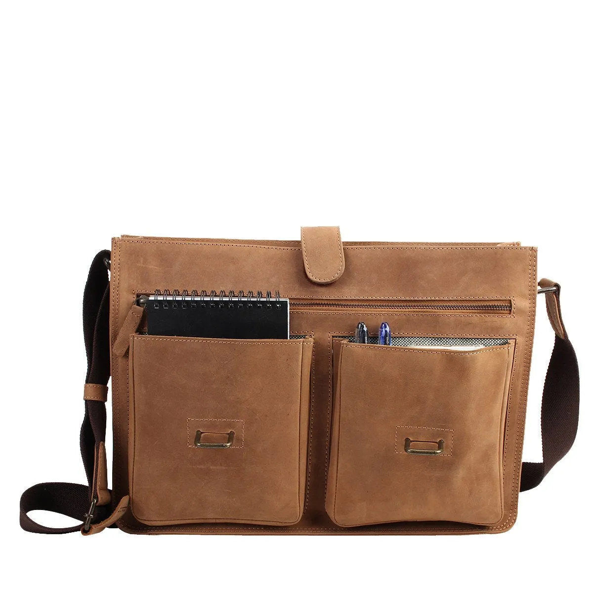 Noah Double Pocket Laptop Briefcase