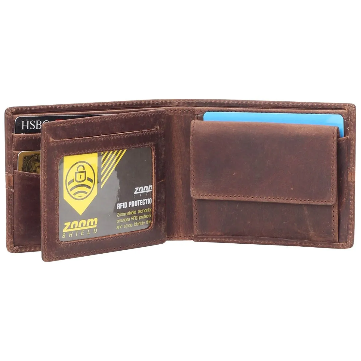 Parker Vintage Leather RFID Blocking Coin Wallet