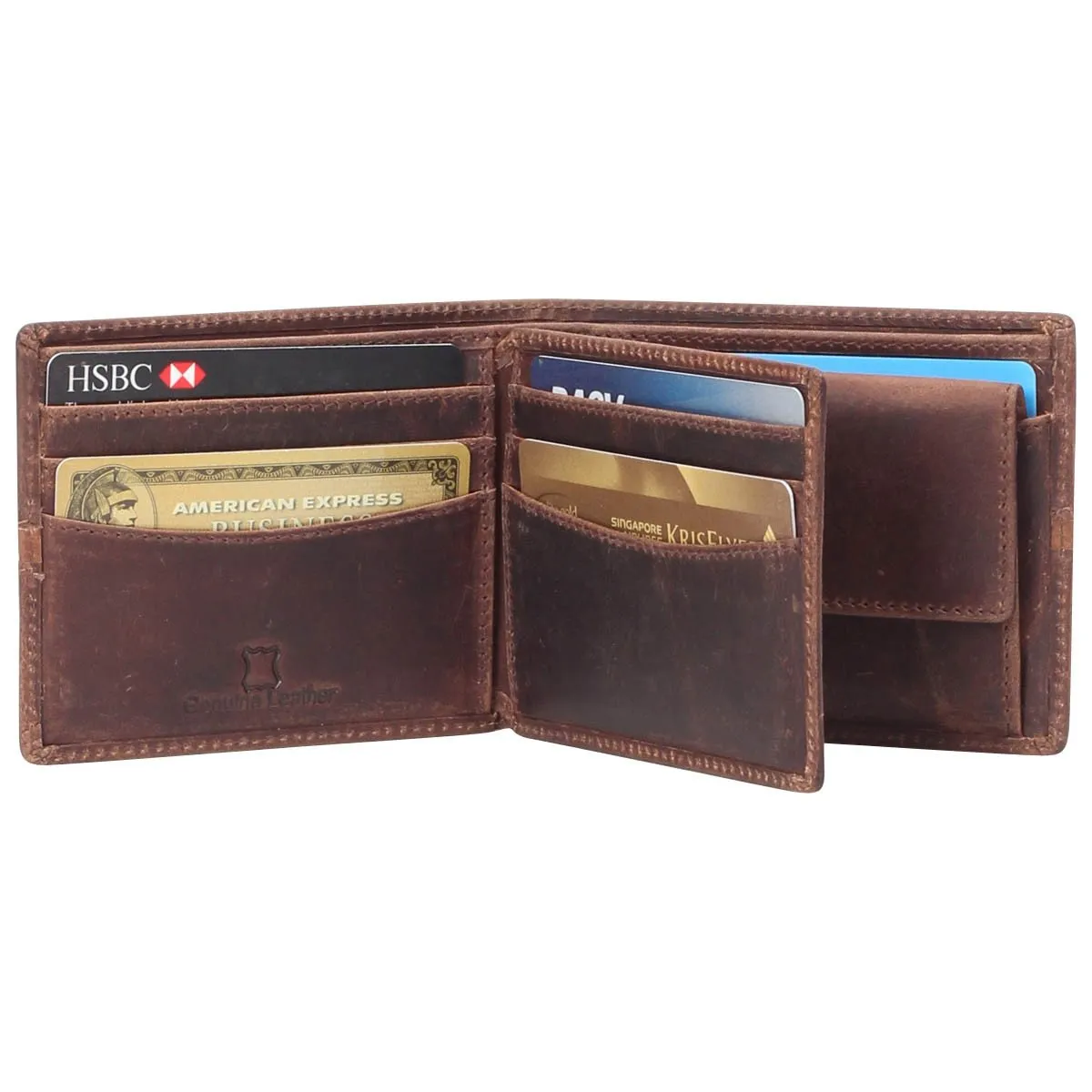 Parker Vintage Leather RFID Blocking Coin Wallet