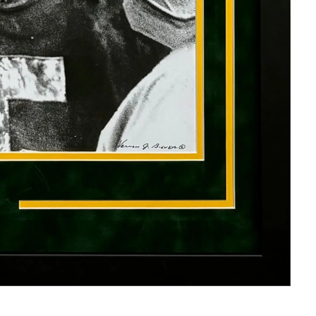 Paul Hornung Hand Signed & Framed Green Bay Packers 16x20 Football Photo