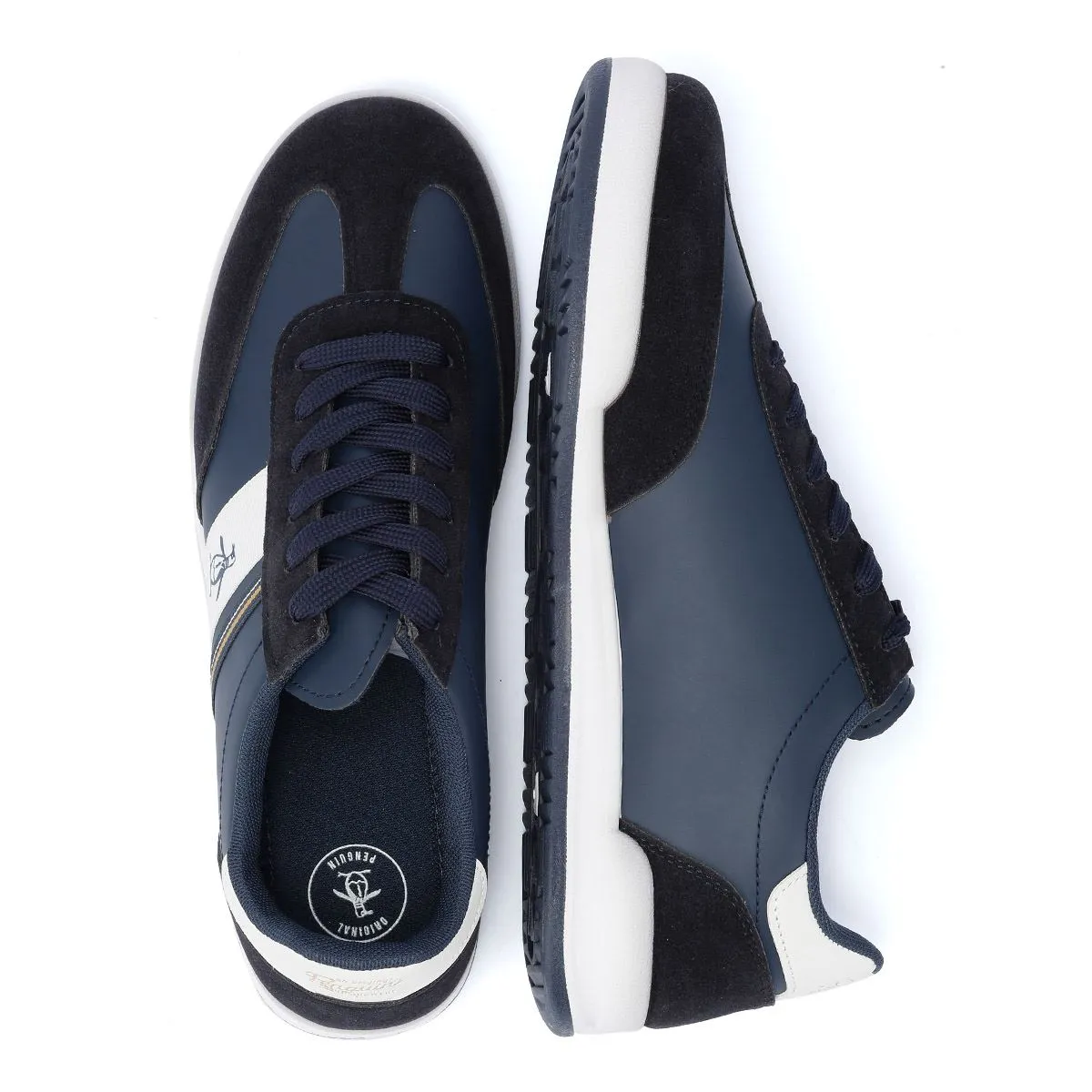 Penguin Gaz Men's Navy Trainers