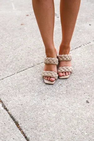 Phoebe Braided Taupe Heel