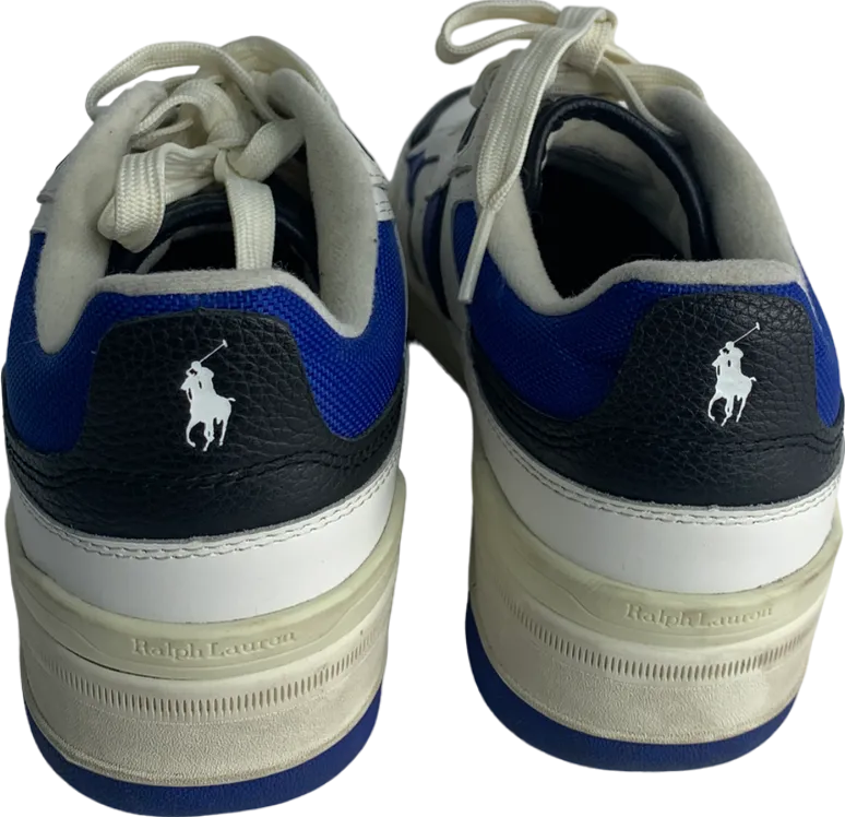 Polo Ralph Lauren Masters Sport In Blue White Trainers UK 6