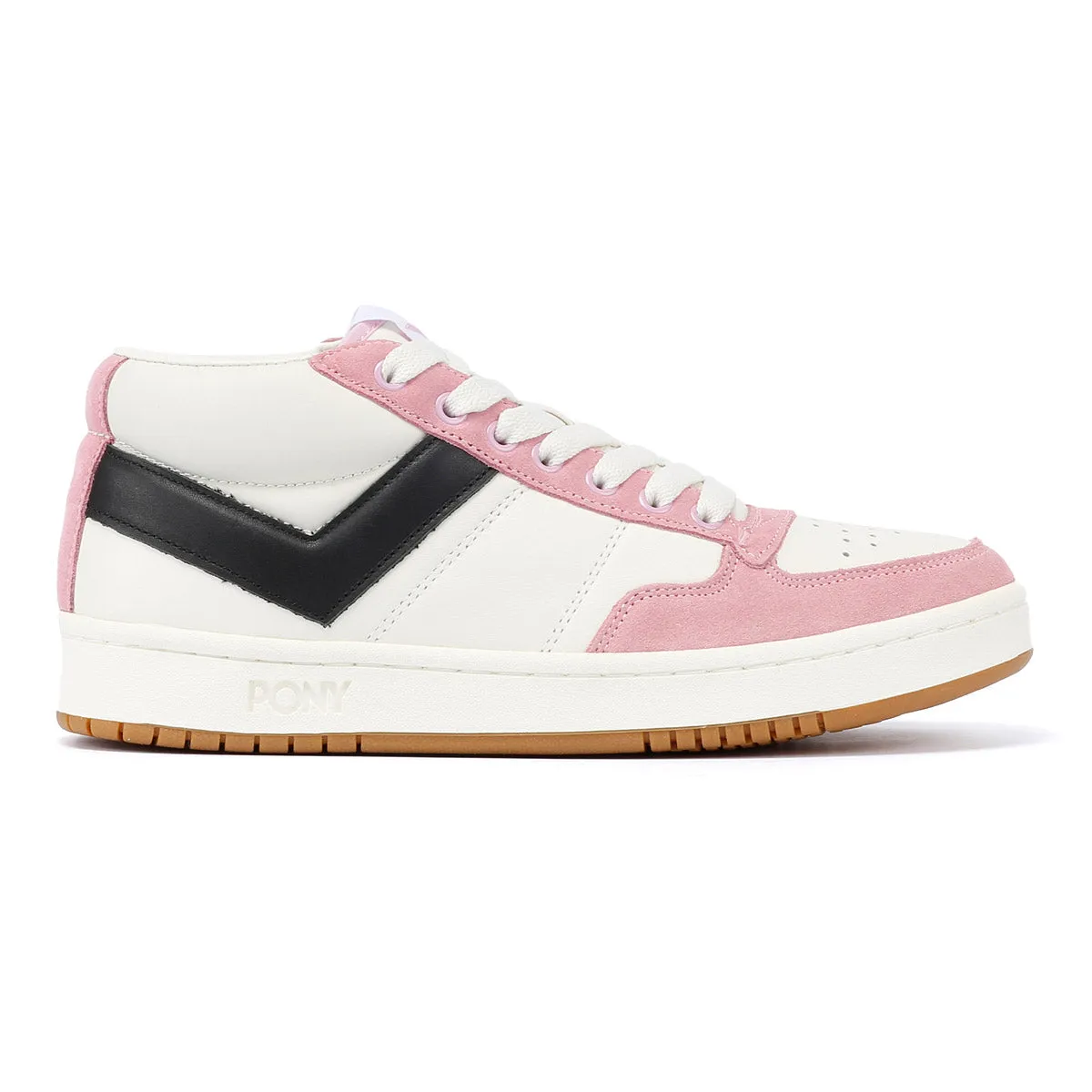 Pony #1 Low Pink/White Trainers