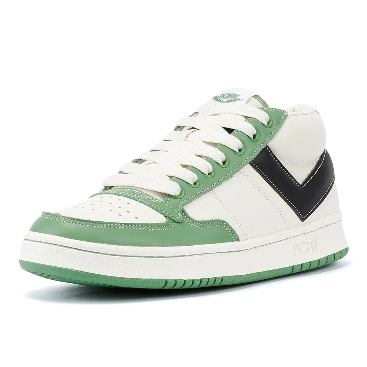 Pony #1 Low Rucker Green/White Trainers