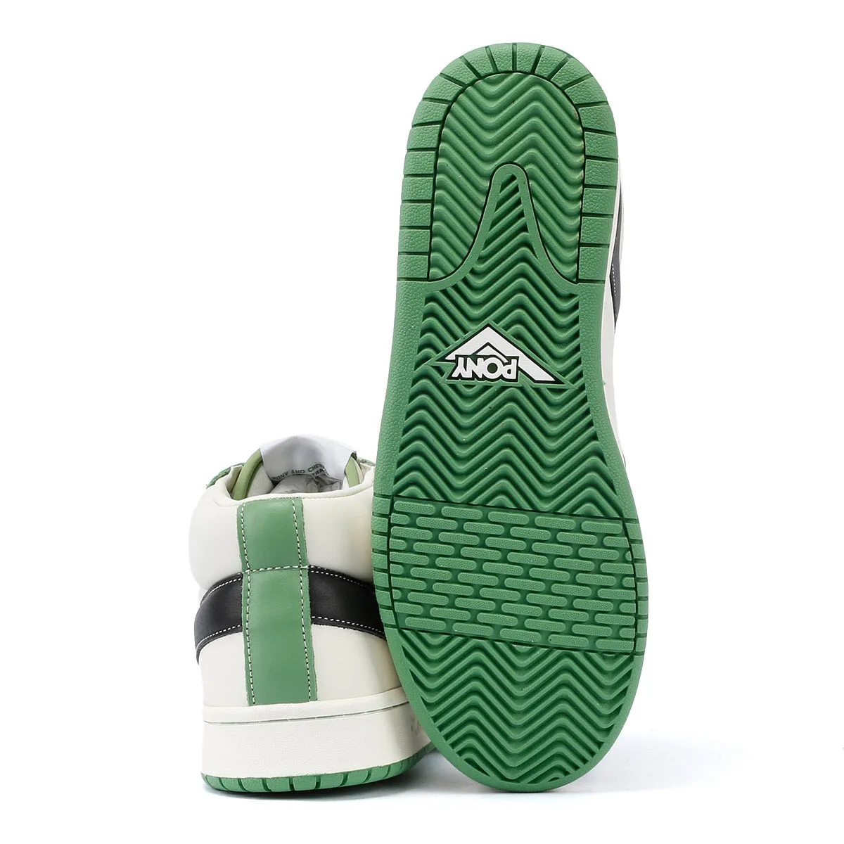 Pony #1 Low Rucker Green/White Trainers