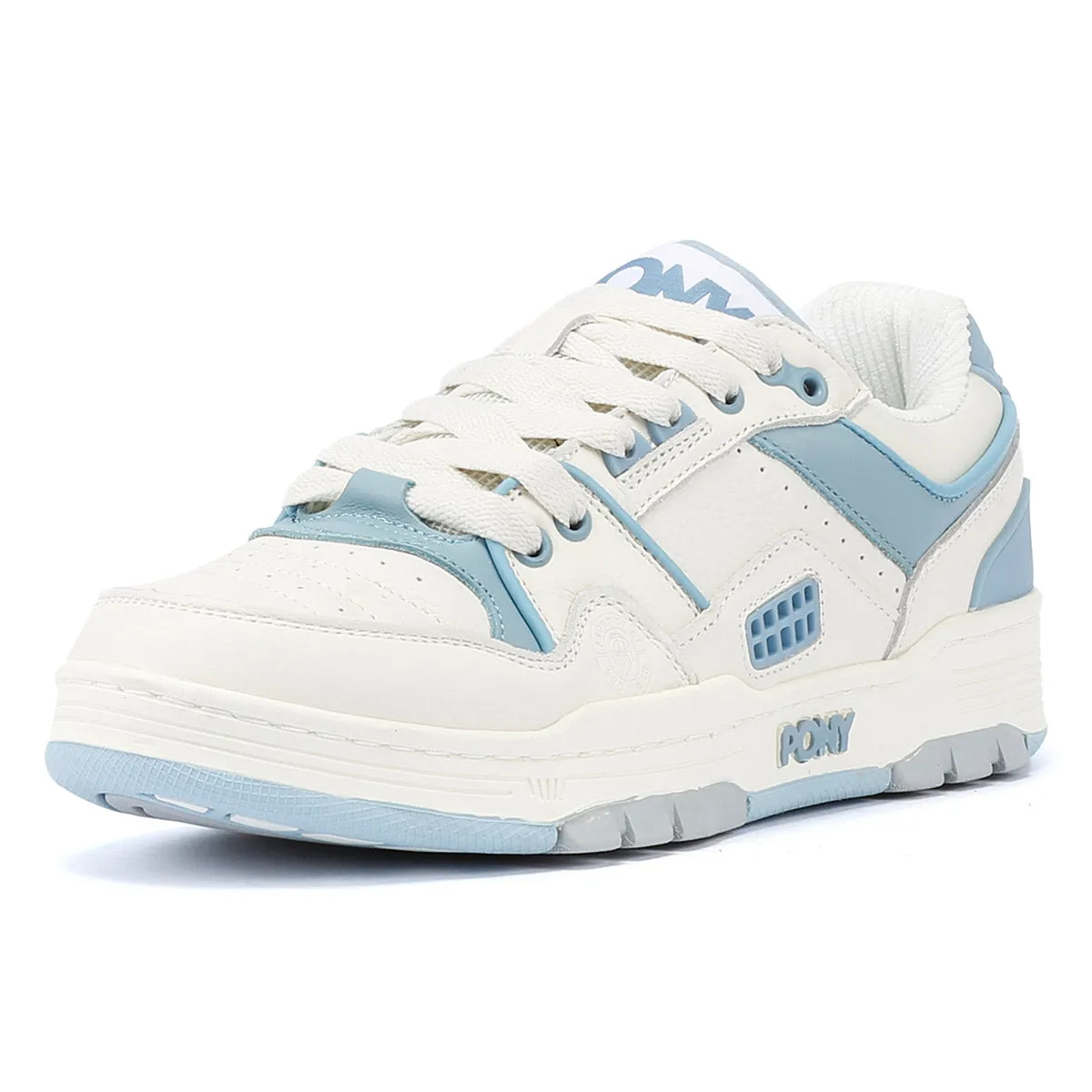 Pony M_100 White/Sky Blue Trainers