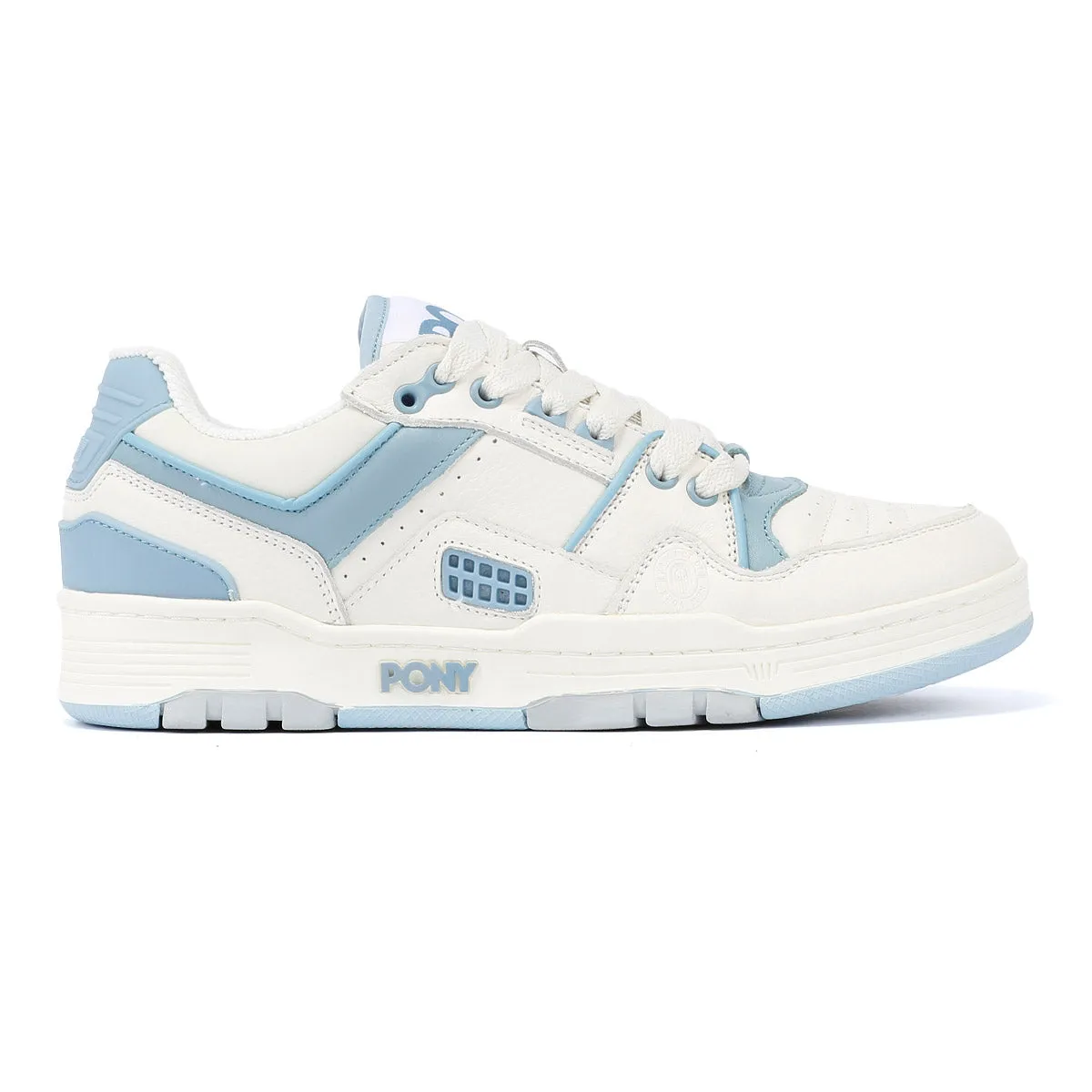 Pony M_100 White/Sky Blue Trainers