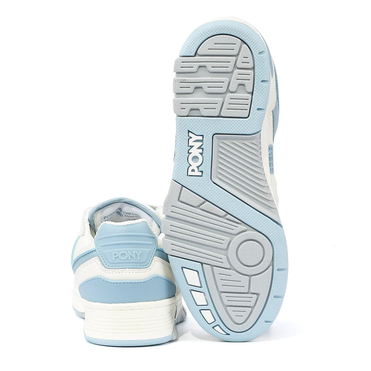 Pony M_100 White/Sky Blue Trainers