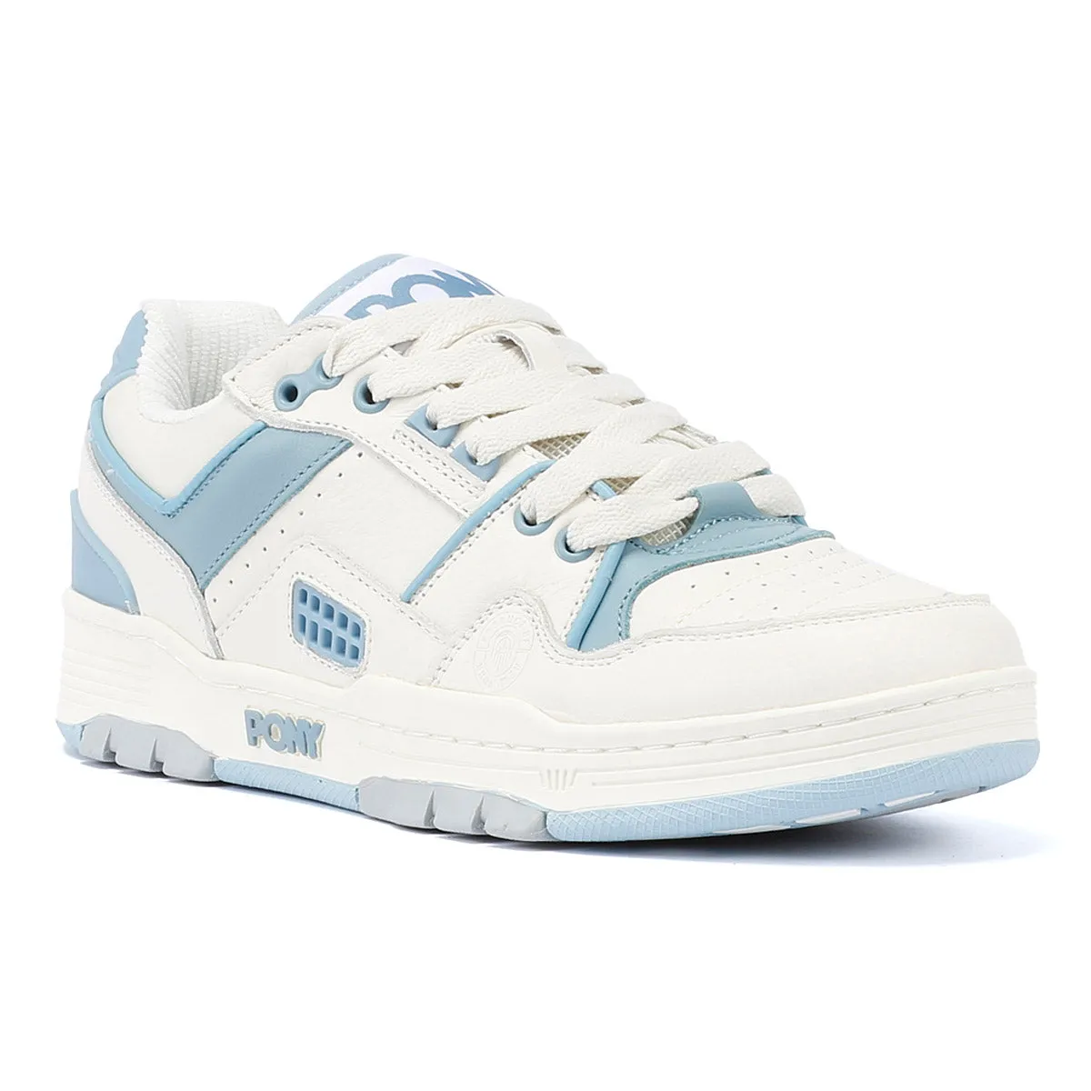 Pony M_100 White/Sky Blue Trainers