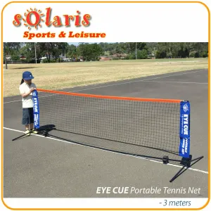 Portable 3 Meter Mini Tennis Net & Post Set with Carry Bag