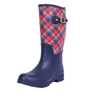 Rain Boots British Classic High Tube Waterproof Shoes Rain Boots Knee-high Women Boots