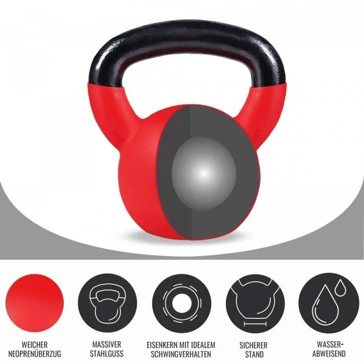 Rubber Coated Kettlebell 4KG