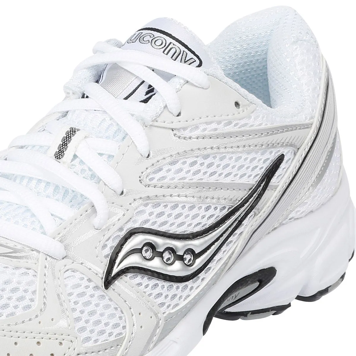 Saucony Ride Millenium White/Silver Trainers