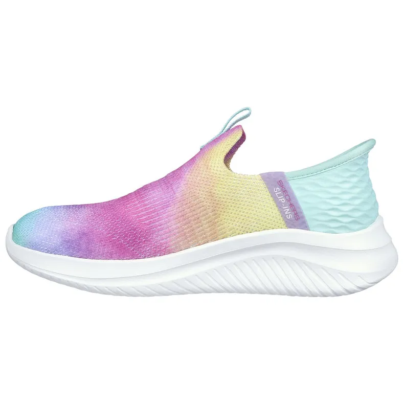 Skechers Girls Trainer Slip-ins Ultra Flex 3.0 Pastel Clouds/Multi