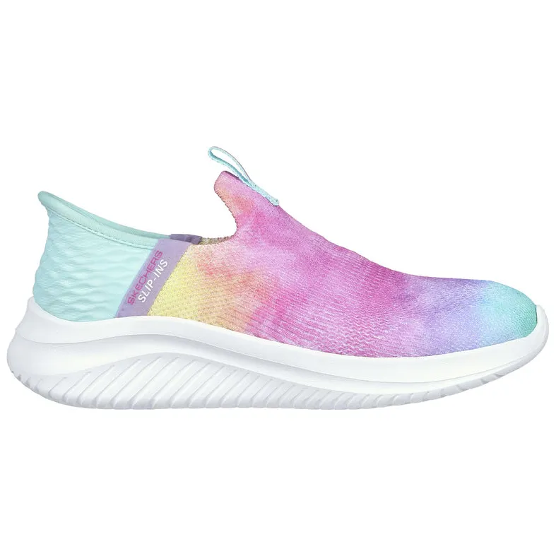 Skechers Girls Trainer Slip-ins Ultra Flex 3.0 Pastel Clouds/Multi