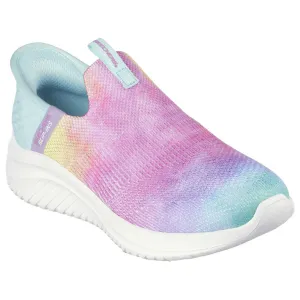 Skechers Girls Trainer Slip-ins Ultra Flex 3.0 Pastel Clouds/Multi