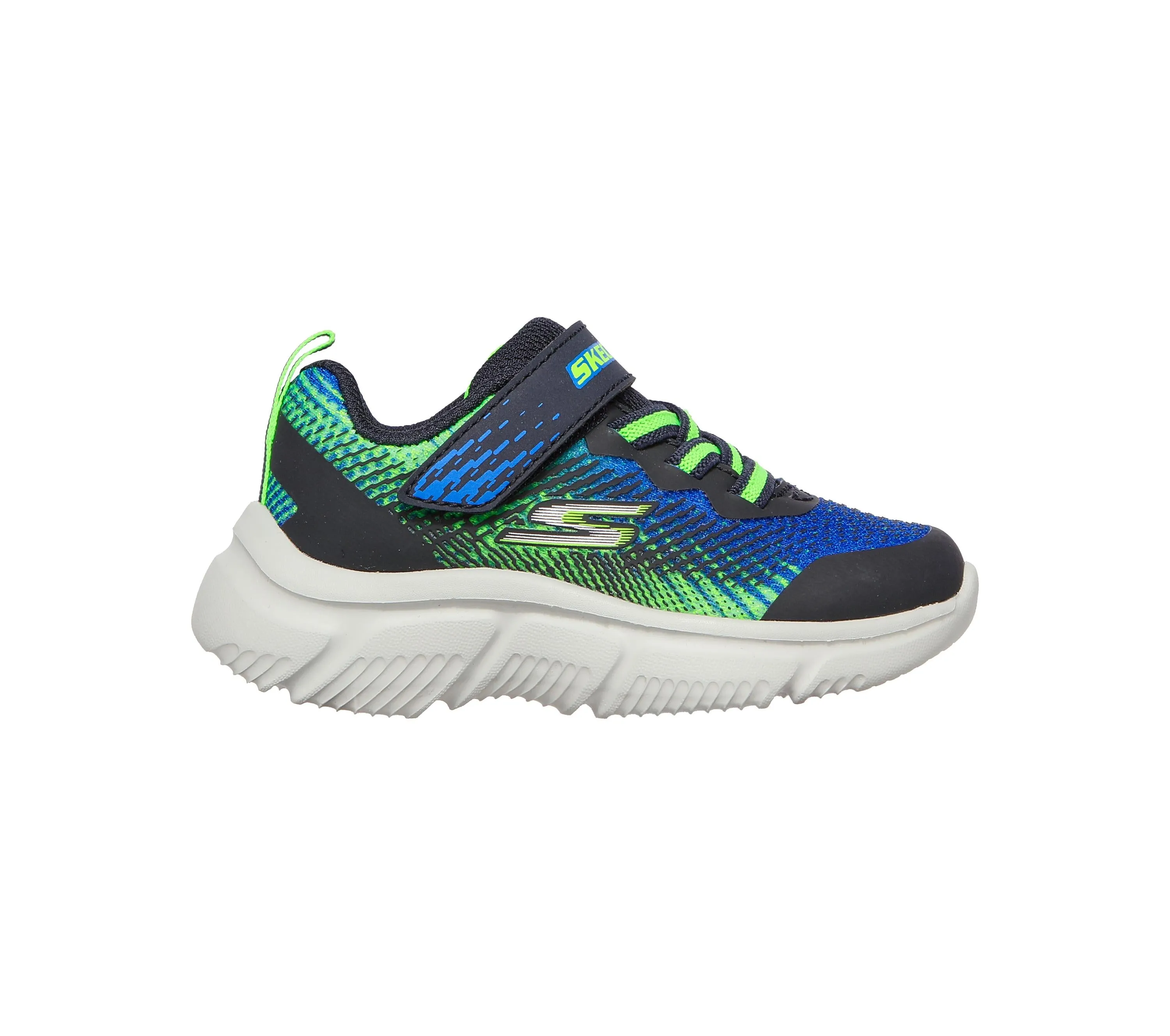 Skechers Go Run Norvo Boys Navy-Lime Trainer