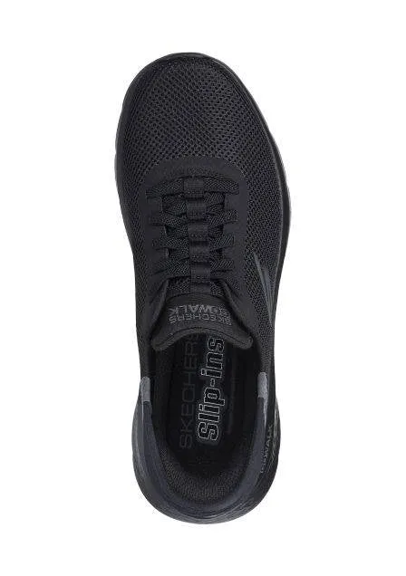 Skechers Mens Slip-ins Go Walk Flex Hands Up Black