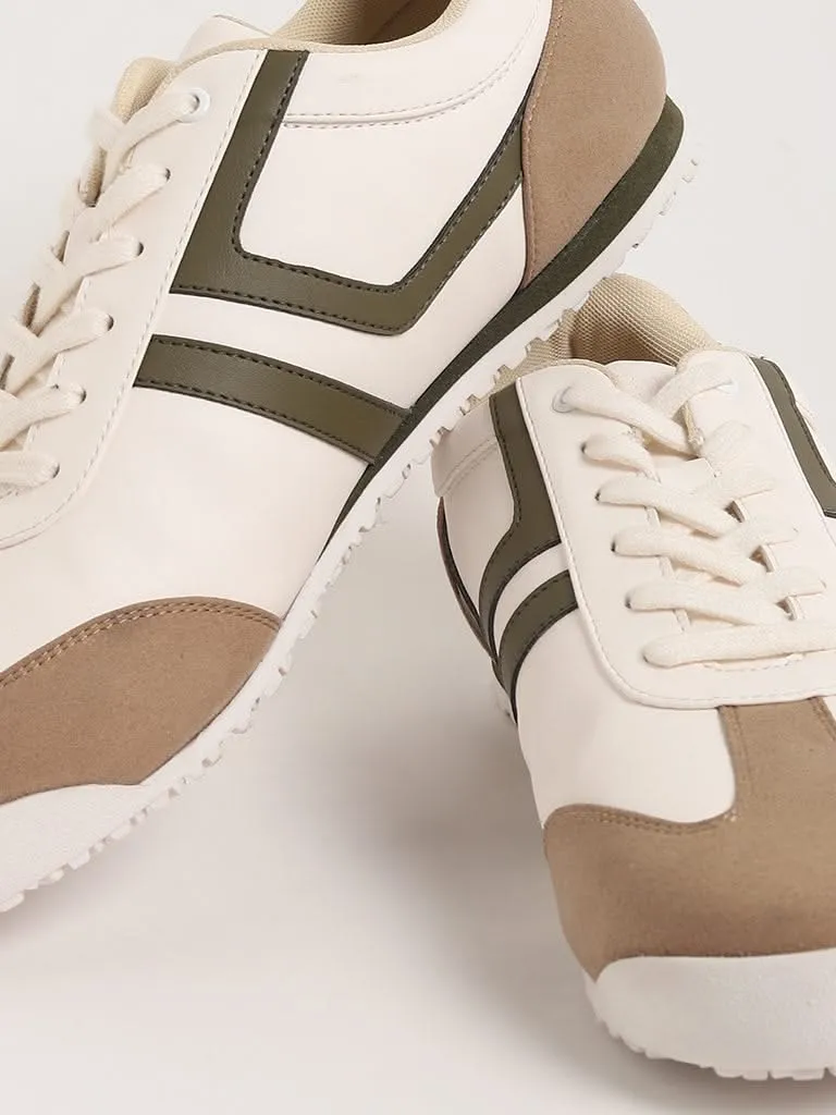 SOLEPLAY Off-White Lace-Up Sneakers