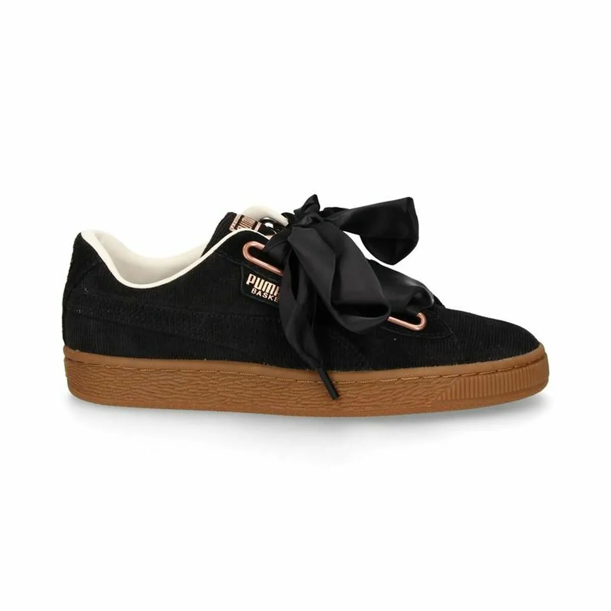 Sports Trainers for Women Puma  Basket Heart Corduroy Black