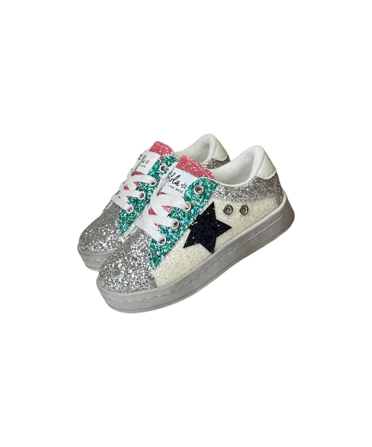 Star Multicolor Glitter Sneakers