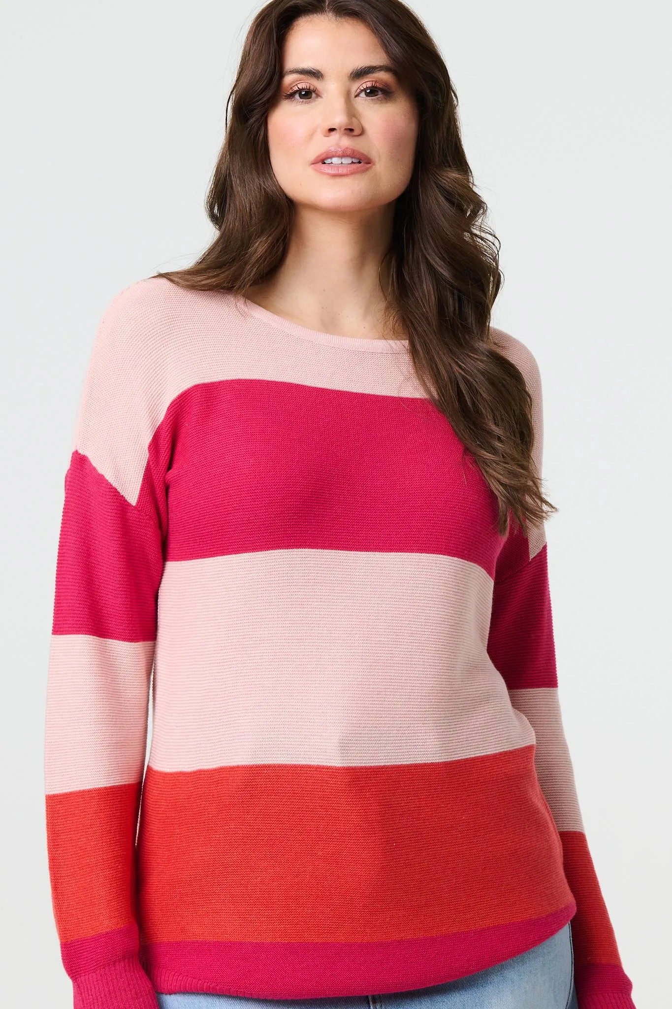 Striped Relaxed Knit Pullover