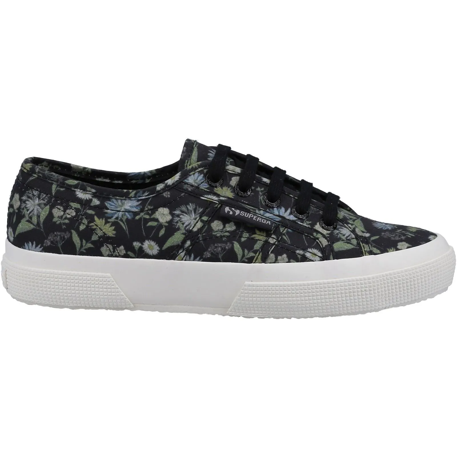 Superga 2750 Floral Print Cotton Women's Dark Grey/Floral Print Trainers