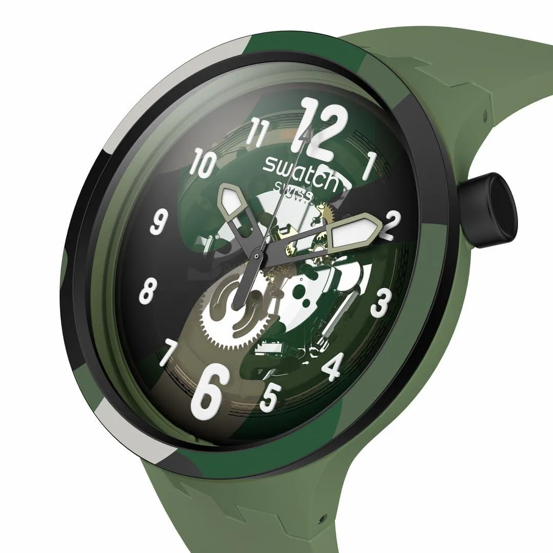 Swatch Look Right Thru Green Pay Watch.