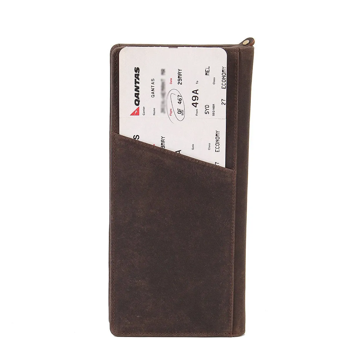 Texas Ziparound RFID Leather Secure Travel Wallet