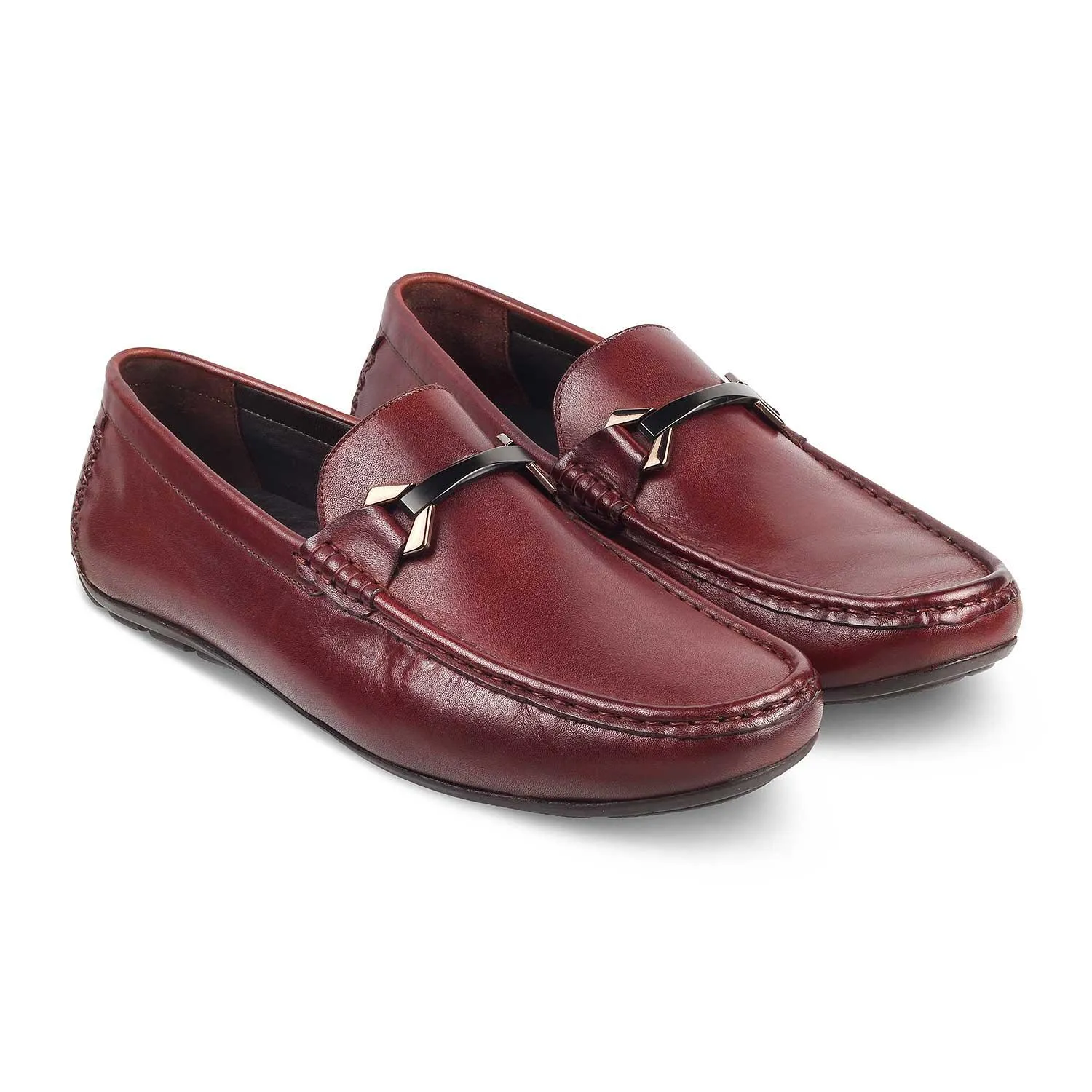 The Sobuck Tan Men's Leather Driving Loafers Tresmode