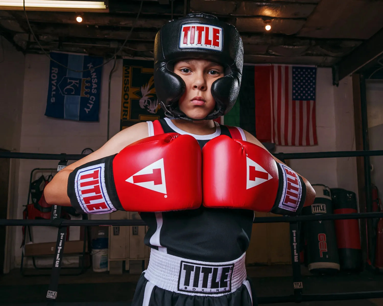 TITLE Classic USA Boxing Competition Headgear – With Cheeks