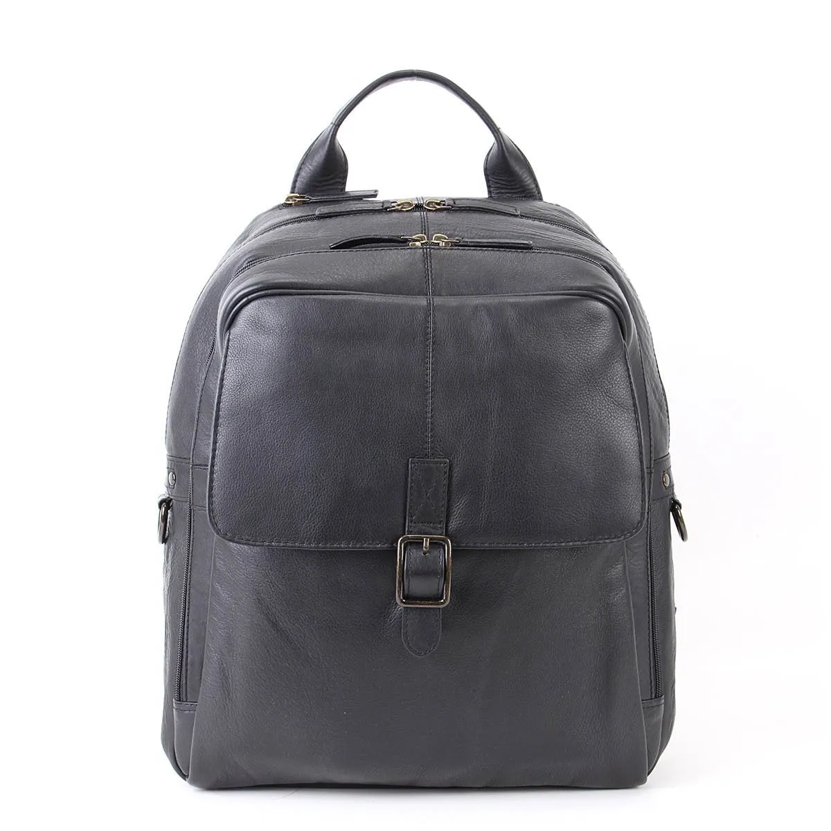 Toby Soft Leather Laptop Backpack